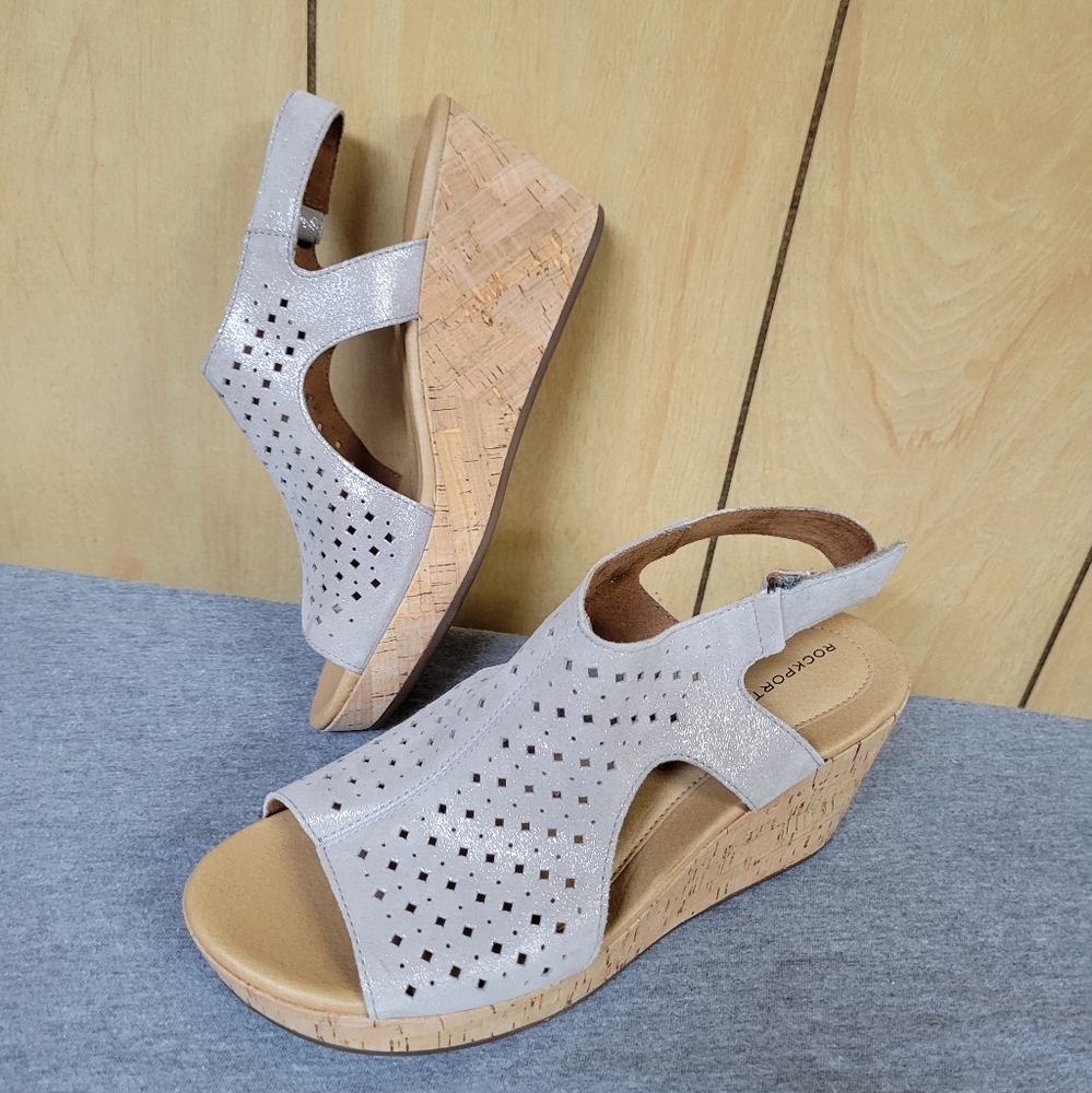 Rockport Briah Perforated Slingback Sandals